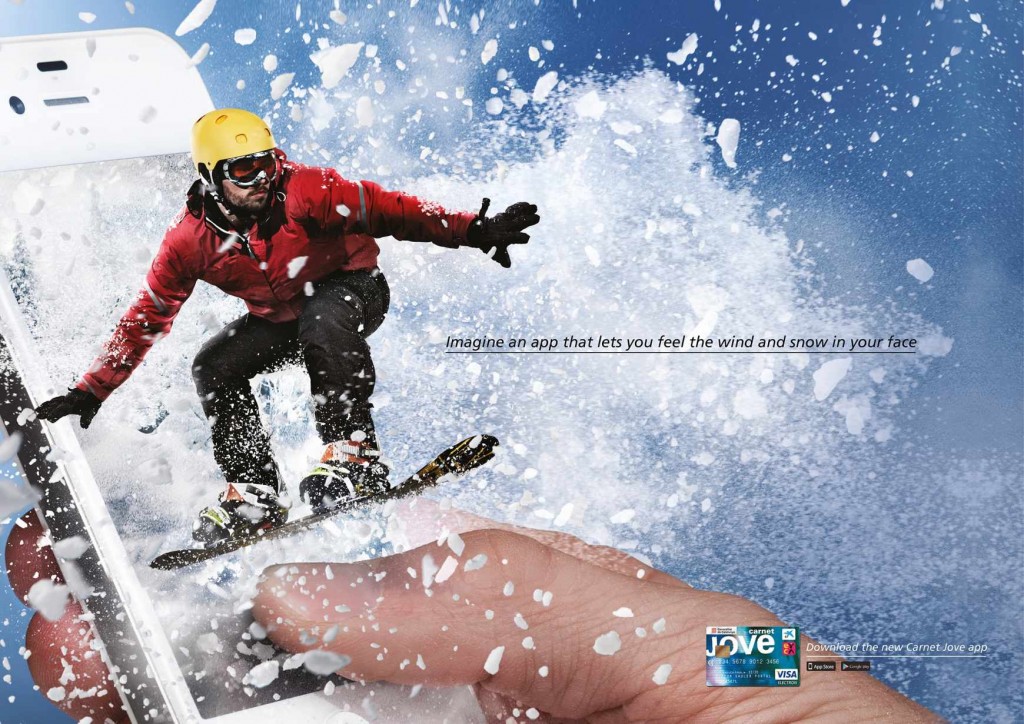 affiches de ski : carnet love