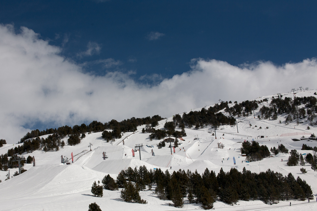 stations de ski en Andorre : snowpark El Tarter