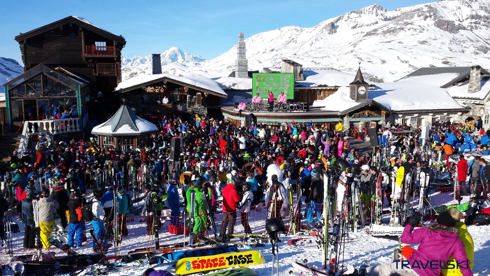 Fête au ski La folie douce Val d'Isère