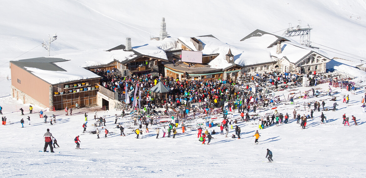 évènement hivernal à une station de ski